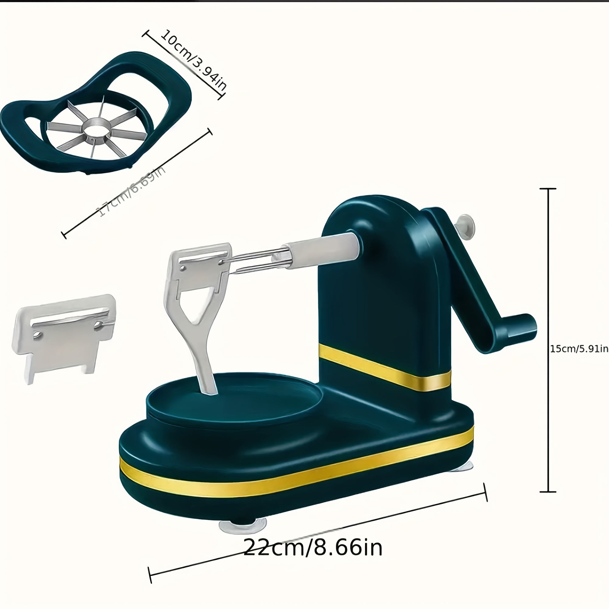 TEMU 1pc 2-in-1 Fruit & Vegetable Peeler Slicer - Stainless Steel Manual Kitchen Tool With Ergonomic Handle For , , Potatoes - Compact 11.8in Design,
