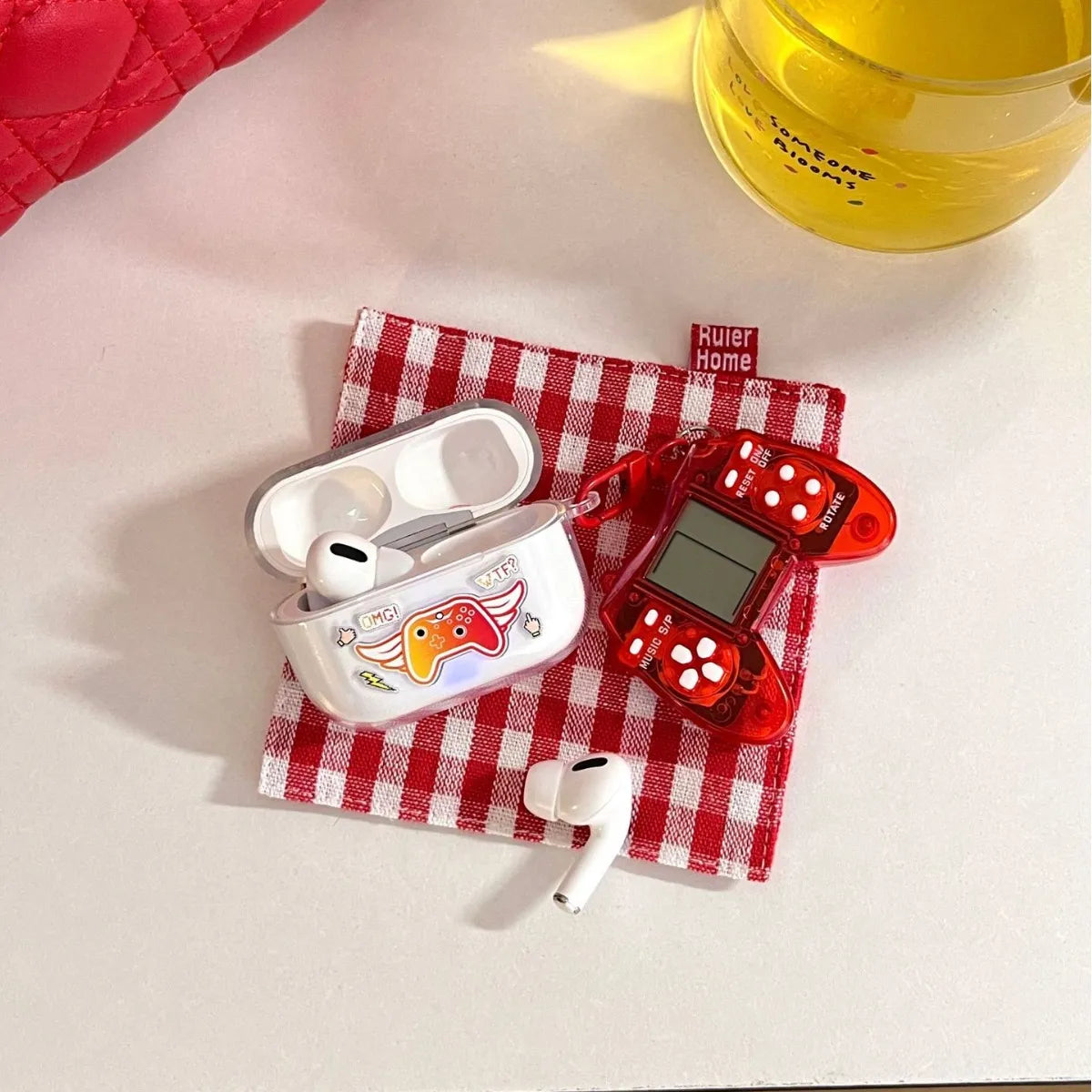 Comfortable Cartoon Cute Wireless Bluetooth Earbuds with Semi-In-Ear Design for Sports & Gaming