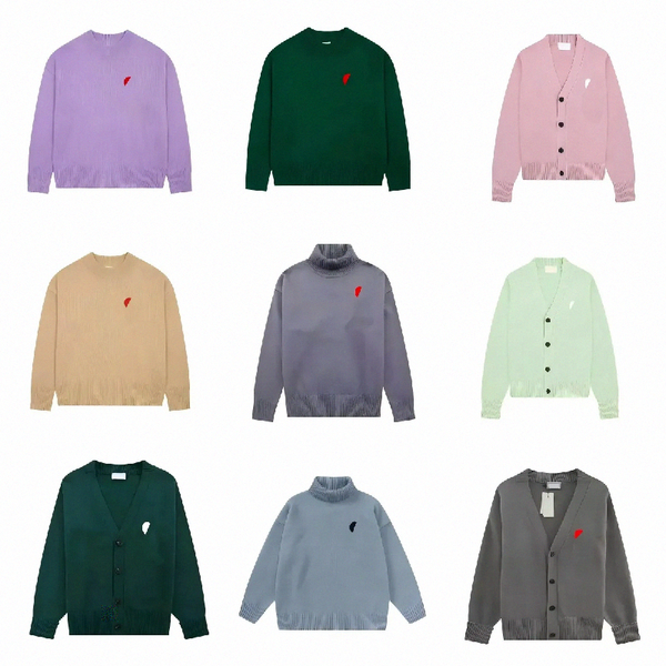 2025 Sweaters Womens Cardigan Sweaters Mens Neck Striped Fashion Long Sleeve Women Letter Embroidery High End Jacquard Cardigan knitting Swe