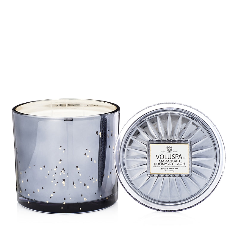 Voluspa Makassar Ebony & Peach Grande Maison Candle, 36 oz.