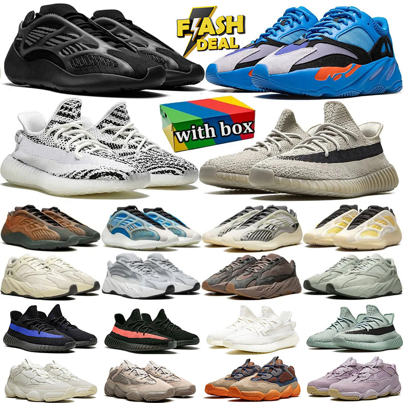 with box designer 350 700 running shoes solid grey hi-res red blue men women sneakers 350s onyx bone salt slate cinder mens trainers outdoor sports