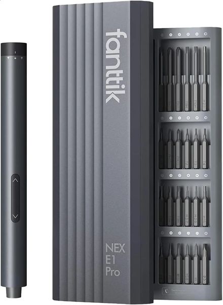 Fanttik E1 Pro 37V mini electric screwdriver precision kit 24 bit magnetic suitable for mobile phones cameras laptops watches 240828