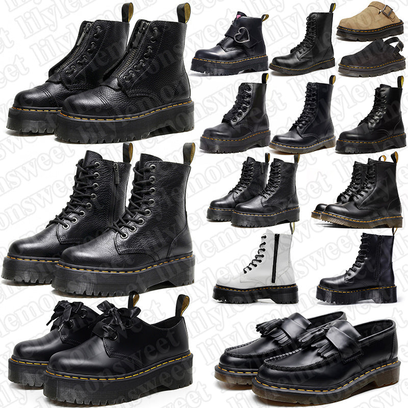 free shipping designer boots sandals shoes doc martins black leather white mens womens booties sneakers winter knee high snow platform boot