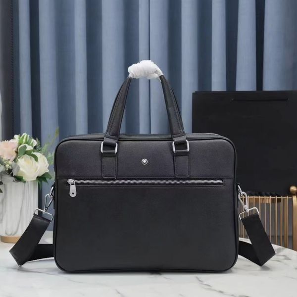 10A 8018 cowhide Briefcase designer bags luxury business handbag Laptop bagnotebook bag brief case computer handbags formal Shoulder Cross b