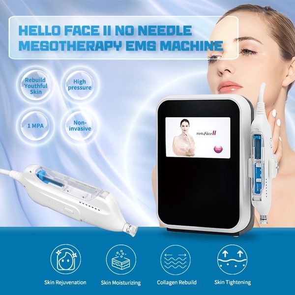 Hello Face II Mesotherapy Gun Water Vital Mesogun No Needle Type Beauty Equipment Skin Rejuvenation Wrinkle removal Skin Tightening firming