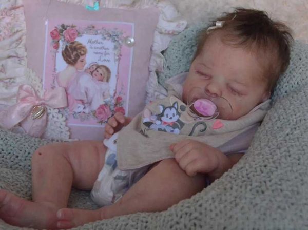 Dolls 19Inch toy Kit Bellami Newborn Baby Unpainted Doll Parts with Cloth Body Kit Beb toy Drop Shipping toy SupplyL24731