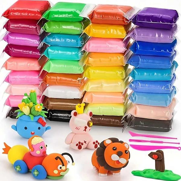 36 color clay air desiccant clay set ultra light plastic clay with carving tools DIY crafts to give to friends CL240905
