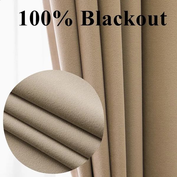 310cm high 100% blackout curtain used for living room thermal insulation velvet bedroom curtains soundproof curtains customized curtains 240