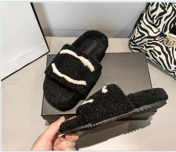 PASEO FLAT COMFORT MULE Luxury Slide Designer Fashion Women Wool Sandals Warm Comfort Slippers Woman Slipper Shoes Slides Scuffs fur shoe Sa
