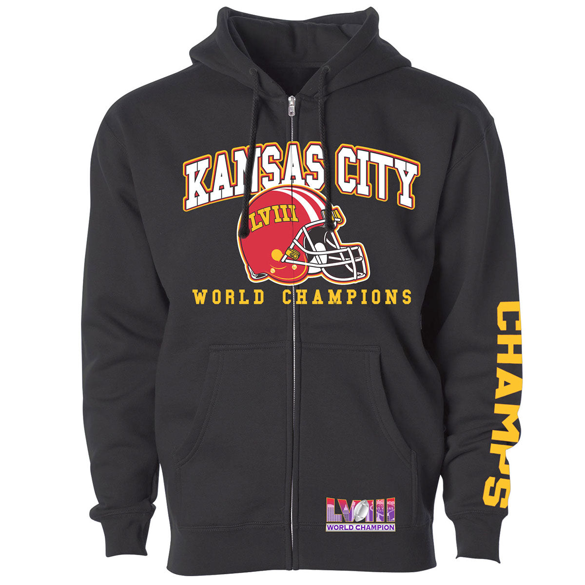 Women's Football Champion Winner Kansas City Shirt or Hoodie - ZU HD - Basic - Black - M