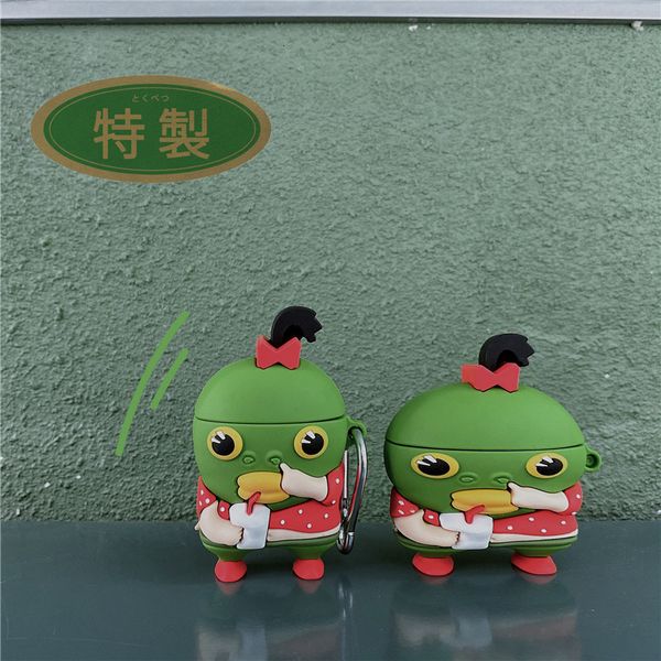 ddmygifts Funny Fish Head Monster Pro 2-3 Generation Bluetooth Earphone Cover Creative Cartoon Silicone Protection Suitable A