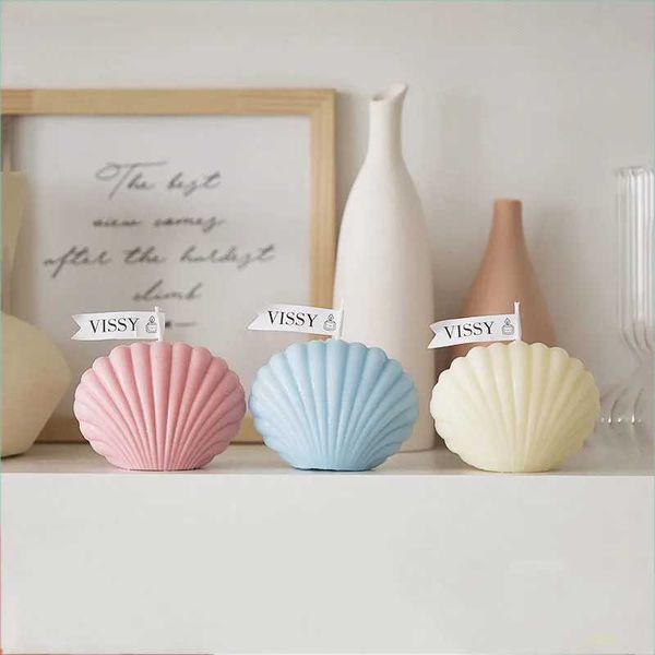 Korean Candle creative shell aromatic candles ins net celebrity home photo props wedding girlfriends souvenir Scented candleC241214