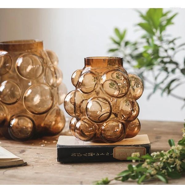 Creative Vases Glass Vase Bubble Round Transparent wer Arrangement Hydroponics Home Furnishing Decoration Accessories