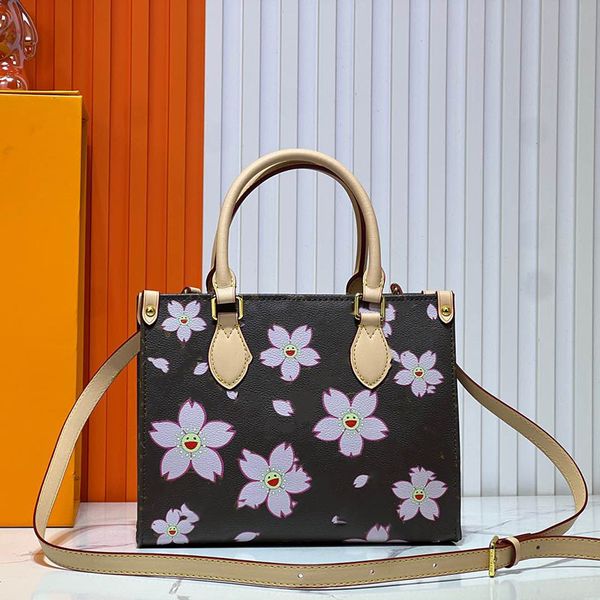 M45039 Sakura Shoulder designers large Handbags shopping purse wer Women Tote Letter Genuine Leather Bags lady crossbody Bag 35cm-25CM