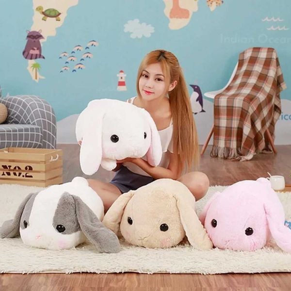 Plush Dolls 40cm Adorable Long Ears Rabbit Plush Toys Stuffed Bunny Animal Dolls Soft Baby Kids Sleep Appease Gifts for Kids Girls z241114