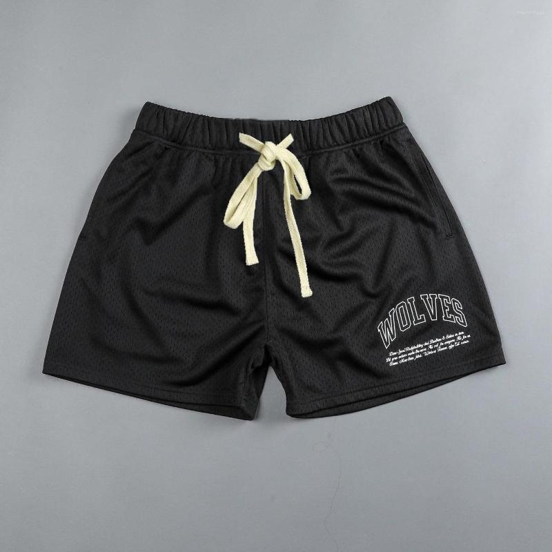 Designer Men&#039;s Shorts Sport Mesh Oversized Fitness Workout Bodybuliding Men Gym Clothing Summer Basketball Running