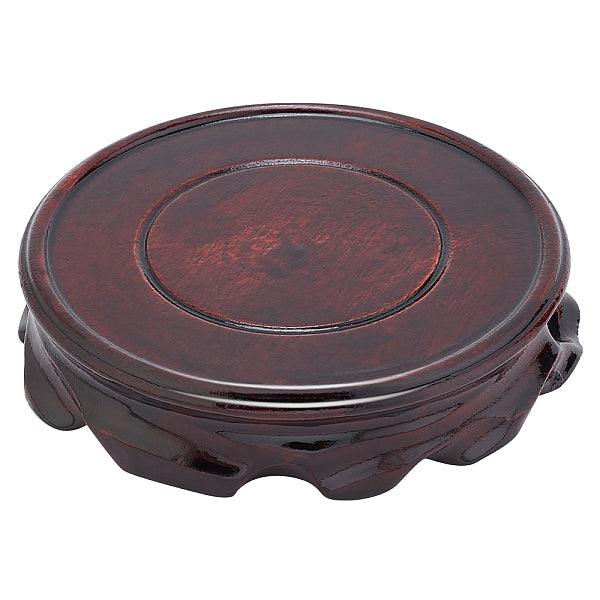 Base de pot de fleur de plante en bois