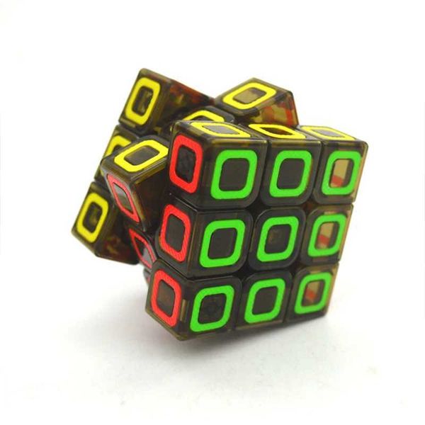 Magic Cubes 3x3x3 Pyraminx 33 Magic Cube Speed Puzzle Childrens Toy 3X3 Mirror Cubo Magico Dot Circle Black Background Cube Puzzle S2412192
