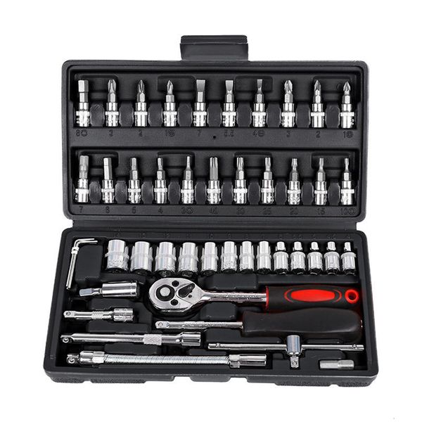 Screwdrivers Ratchet Quick Wrench Set Socket Spanner Screwdriver And Bit Torque Car Tool Mechanical Workshop keys tools games for mechanics