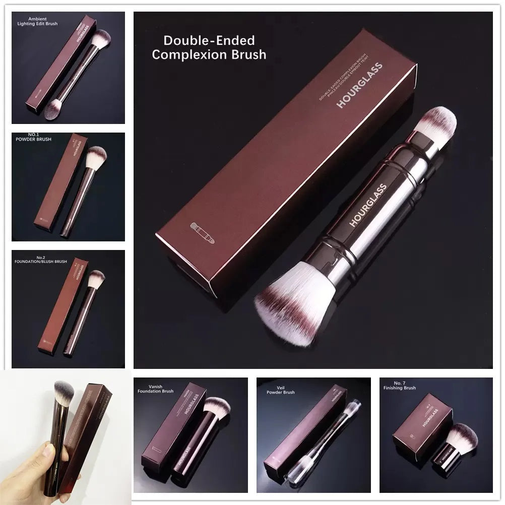 Hourglass Makeup Brushes Face Powder Blush Foundation Contour Highlight Concealer Blending FINISHING Retractable Kabuki Cosmetics Blender Tools Brus