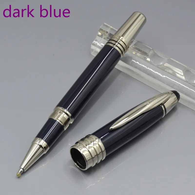 wholesale high quality JFK Dark Blue metal Roller ball pen - Ballpoint pen - Fountain pen office stationery Promotion Write ink pens Gift