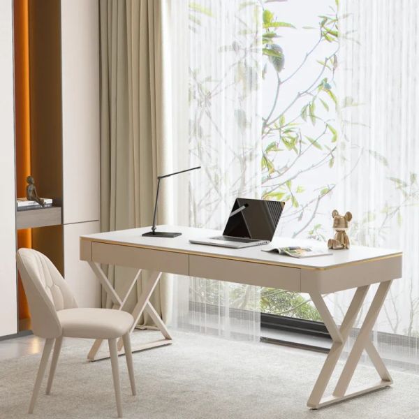 Office Study Modern Desks Slate Luxury Workbench Home Office Desks Table Computer Escritorio Ordenador Work Furniture QF50OD