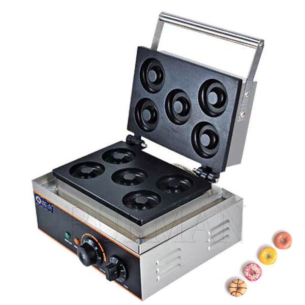 Electric 220v 110v 5 Hole Sweet Donut Machine Waffle Maker Doughnut Cookies Machine
