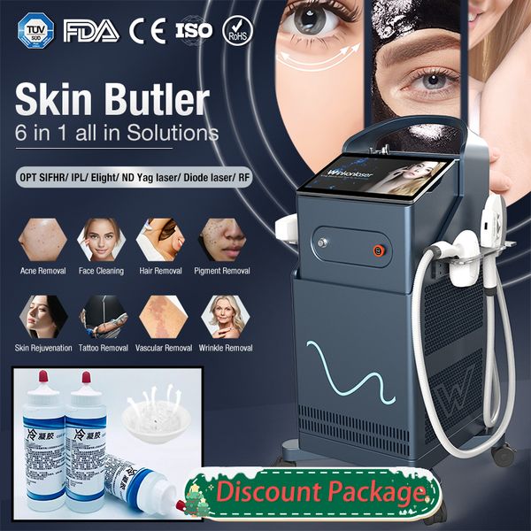 New arrival 5 in 1 OPT Ipl hair removal machine-laser RF pico Elight Nd Yag Laser skin rejuvenation tattoos remove Multifunctional beauty ma