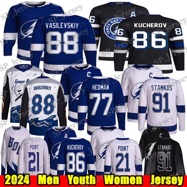#86 Nikita Kucherov Reverse Retro hockey jersey #59 Jake Guentzel Andrei Vasilevskiy Brayden Point Steven Stamkos McDonagh Anthony Cirelli V