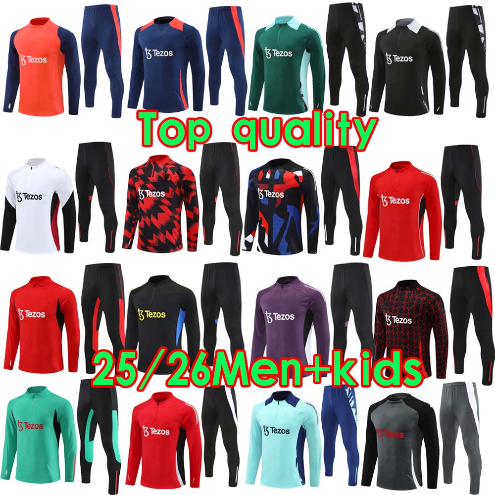 25 26 MAN CUNHA Soccer tracksuit Jersey MEN AMAD GARNACHO HOJLUND MAINOO MOUNT MARTINEZ FERNANDES UNTED CASEMIRO MBEUMO SESKO Football long sleeved