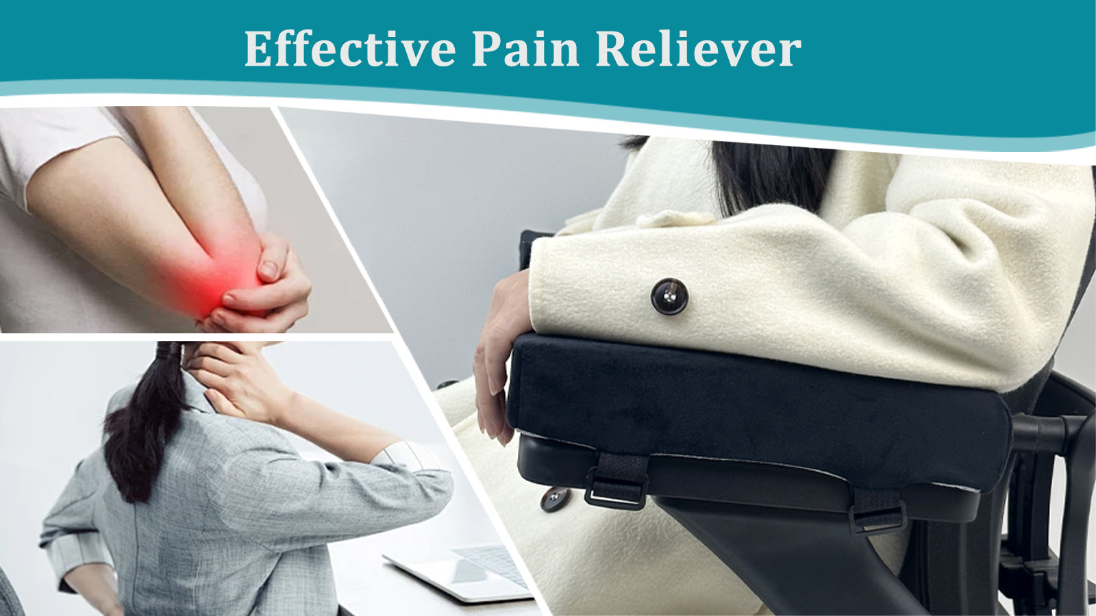 Logicfox Chair Armrest Pads: Armrest Cover Pillow