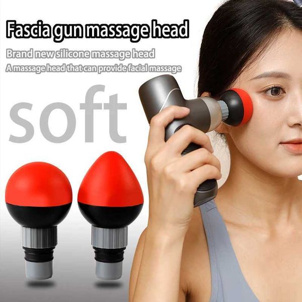 Fascia massage gun head 12mm-18mm caliber universal silicone soft head used for deep tissue muscle relaxation massage gun accessoriesW250102