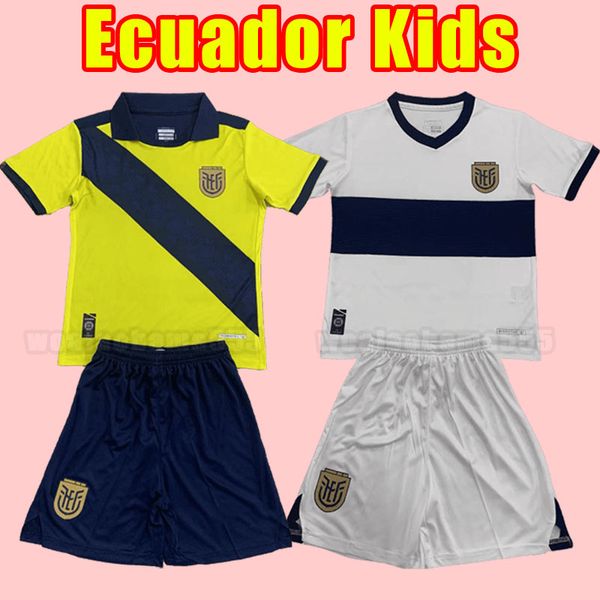 Kids child Ecuador 2024 GOPA soccer jerseys Pervis Estupinan home away 24 25 J. Cifuentes Gonzalo Plata Michael Estrada football shirts Sarm