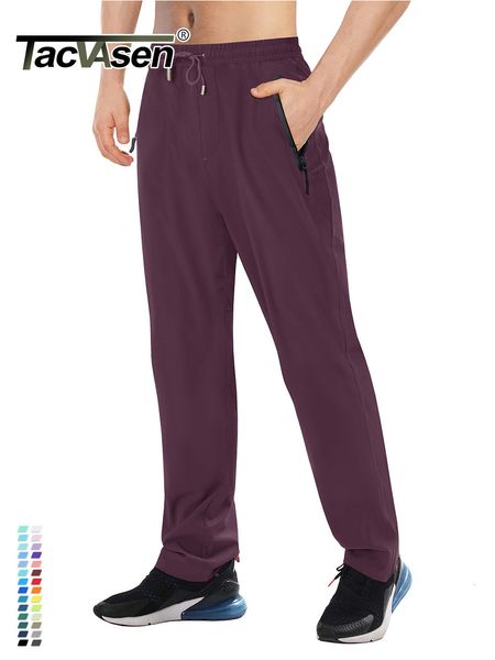 Men&#039;s Pants TACVASEN Summer Quick Dry Straight Pants Mens Lightweight Running Pants Elastic Drawstring Fitness Exercise Joggers Hiking