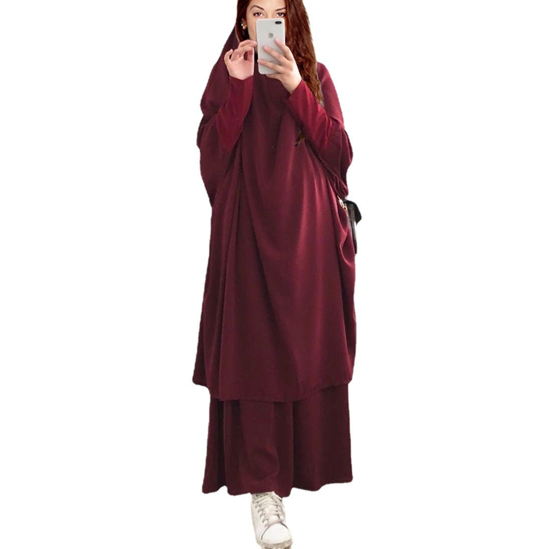 2023 Ethnic Clothing Etosell Women Hooded Muslim Hijab Dress Eid Prayer Garment Jilbab Abaya Long Khimar Full Cover Ramadan Gown Abayas Islamic 8 co