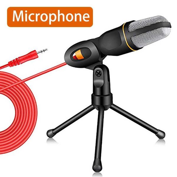 Professional Microphone With Stand 3.5mm Condenser HiFi Microphone For PC Laptop Computer Live Streaming Gaming Stream Gamer CL240813
