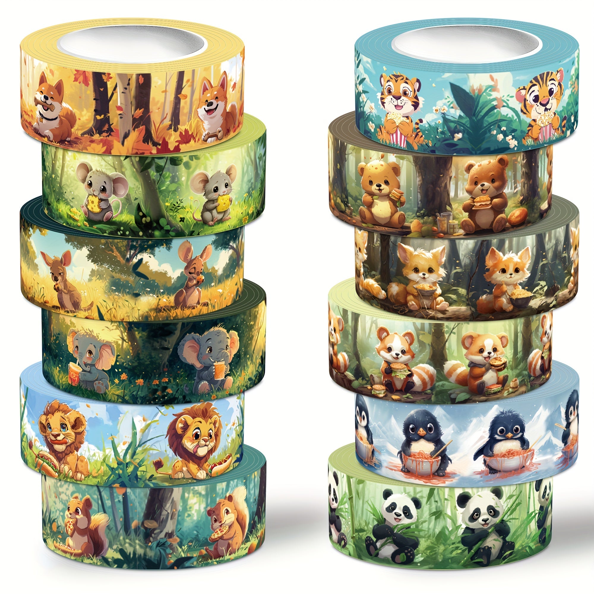 TEMU Washi Set: 12 Rolls Of Decorative , For , Scrapbooking, Diy Crafts, And Wrapping