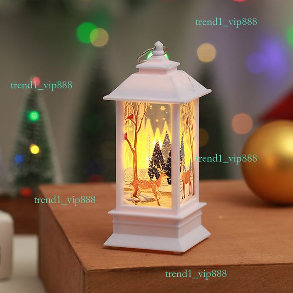 Christmas decoration Christmas wind lights candles table lamps small night lights flame wind lights Santa Claus decorations romantic Christm