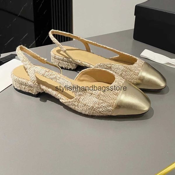 Dress Shoes Classic high-quality handmade genuine leather round toe suspender womens flat shoes patch work Mary H241129