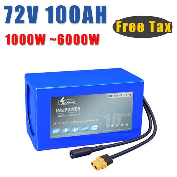 72 V 20Ah 30Ah 40Ah 100Ah bateria 3000 W 6000 W Alta Potência 84 V bicicleta elétrica motor scooter elétrica bateria ebike com BMS
