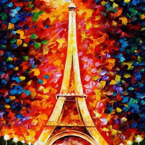 75*50cm Adult Paper Jigsaw Puzzle 1000PCS Romantic Tower Construction Stress Relief Children Educational Entertainment Toy GiftM240817