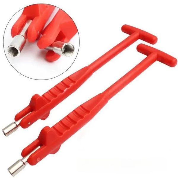 Vae Stem Tube Repair Tools Red Plastic Metal Car Puller Wheel Tire Remover Installer Changer Tool