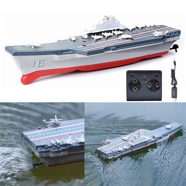ElectricRC Boats Remote Control Aircraft Military Model Ship Toy Kids Electric Rc Speed Boat Children Swimming Pool Water Toys for Boys 2209