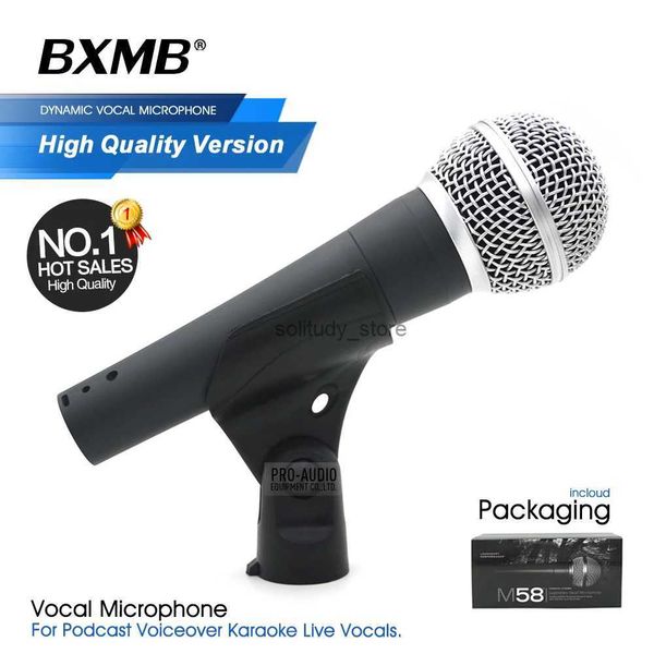 Microphones High quality professional cardiovascular microphone SM58LC SM58S with on-off switch for performing karaoke live vocalsQ