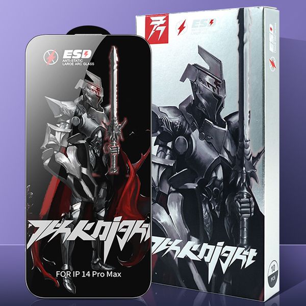 Screen Protector For iPhone 16 Pro Max 15 Plus 14 13 Mini 12 11 XS XR X ESD Tempered Glass Anti-Static Screen Protector Film Explosion Curve