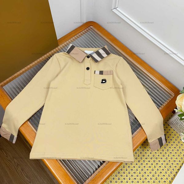 New child POLO shirt Multiple styles shirt baby autumn Long sleeve top kids designer clothes khaki boy girl lapel tees