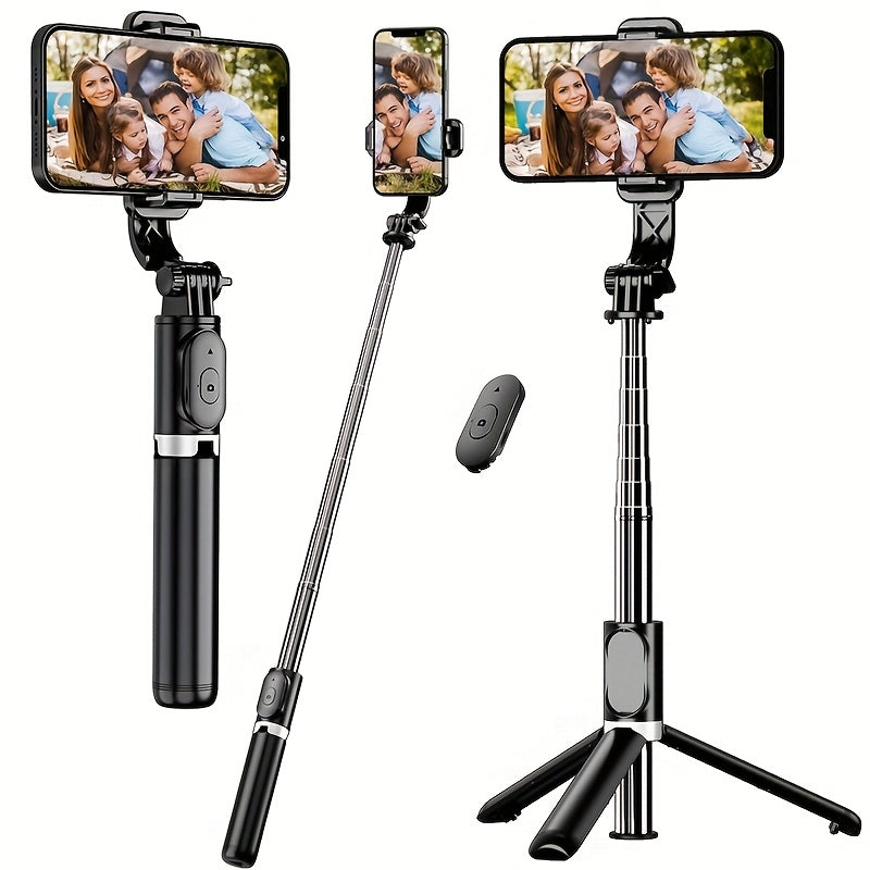 TEMU 40 Inch Extendable Mobile Selfie Stick, Designed Specifically For Live Streaming, With A Stand And Wireless Remote Control For Smartphones. The