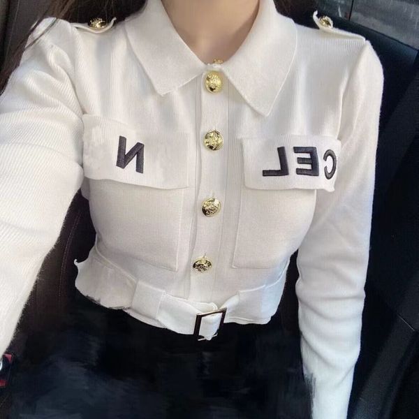 Designer Jacket Women Classic Designers Black White leather Jacket Women Embroidery Short Outerwear Short Jackets Womens Coats Size S-XL