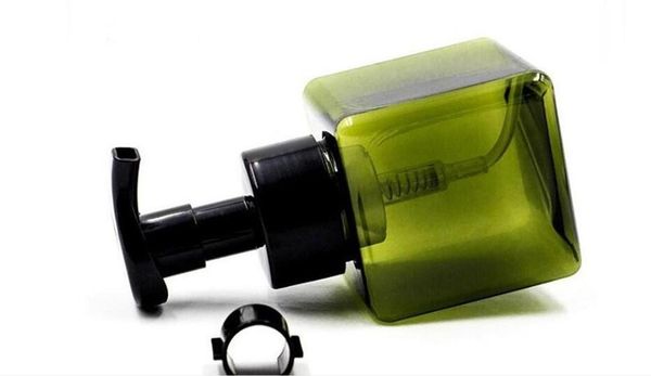 wholesale 250ml Plastic Soap Dispenser Bottle Square Shape Foaming Pump Bottles Shampoo Body Wash Lotion Travel Portable Packing Flask ZZ