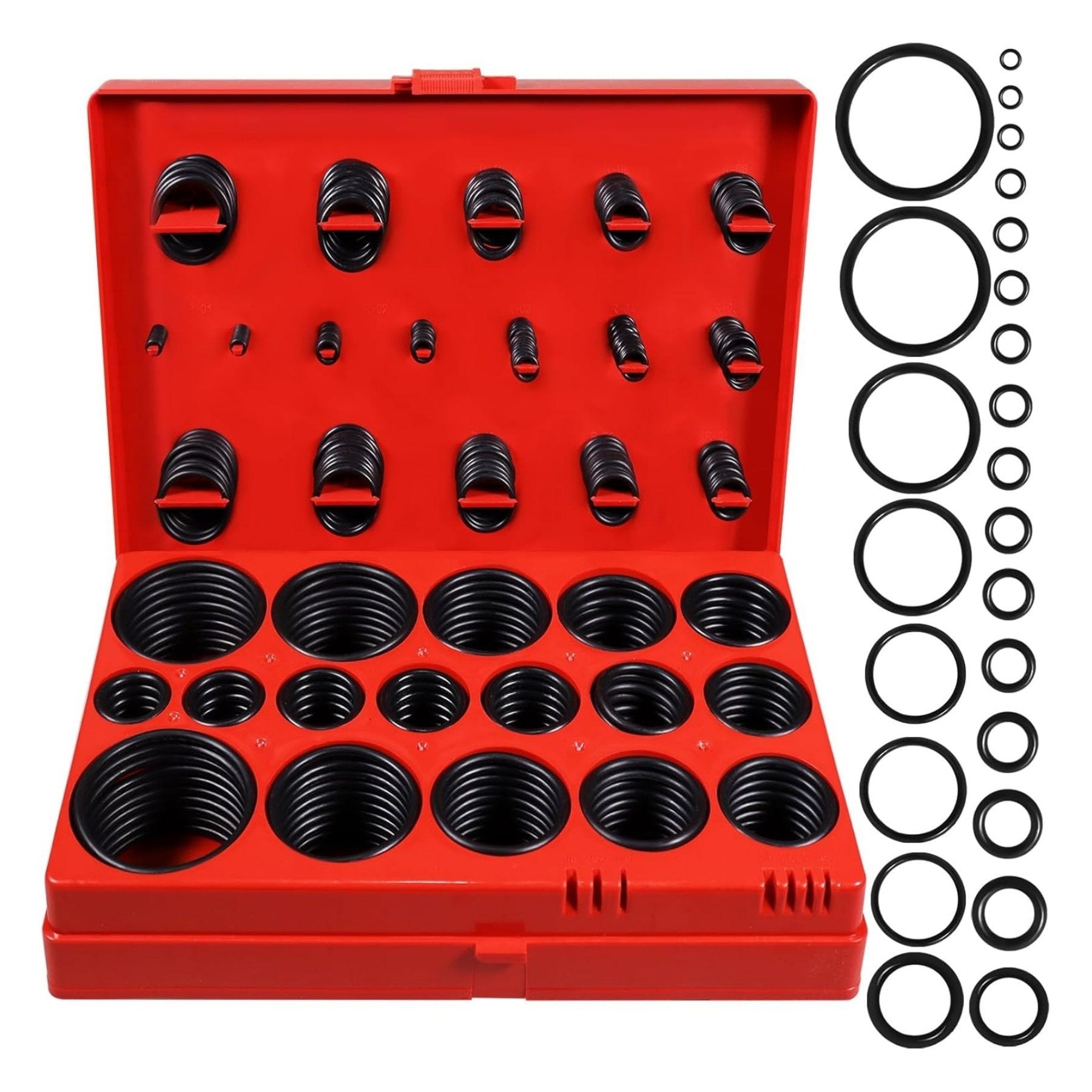 TEMU 419 Pcs Universal Metric O-ring Kit，32 Sizes -n 70a Ring Assortment Set For Car Auto Faucet Plumbing Pressure Washer Air Or Gas Sealing Repair